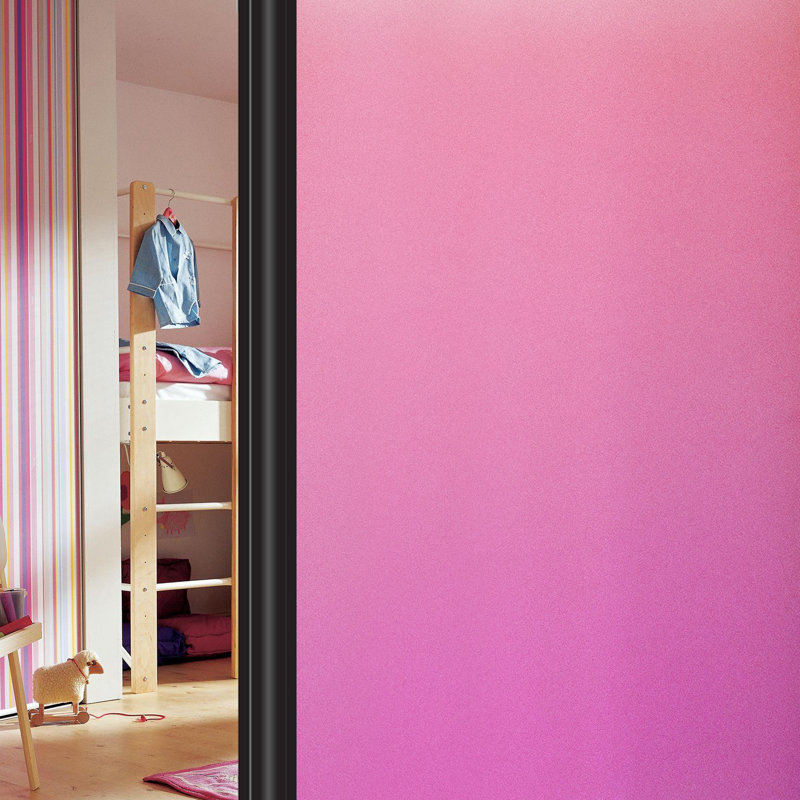Adhésif décoratif pour fenêtre, 35.4" x 97.5", Rose