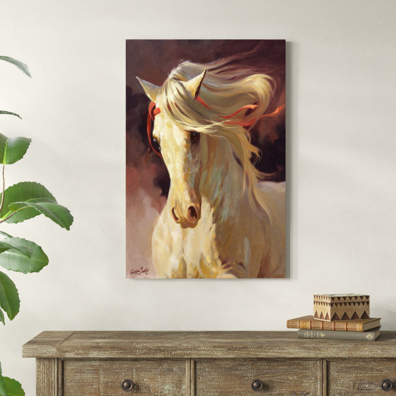 " Blanco " Painting Print, 36" H x 24" W x 1.25" D