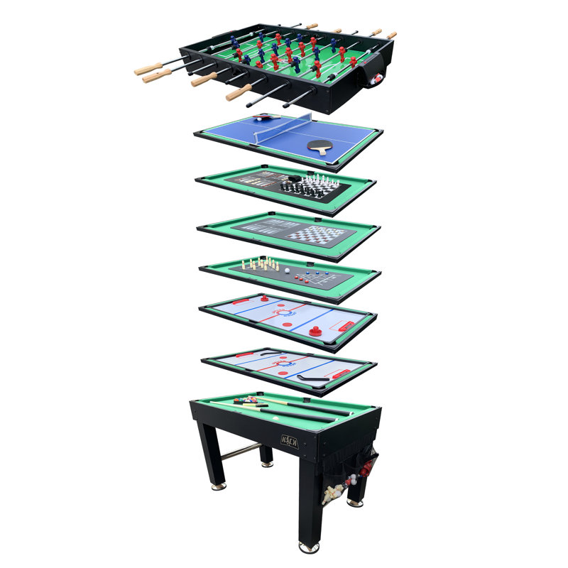 Ensemble de jeux d'arcade Kick Defender 48 po 10-en-1 pour la maison, la salle de jeux, les amis et la famille, Noir