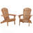 Set Of 2 Outdoor Folding Adirondack Chair, Patio Chair-1333627534