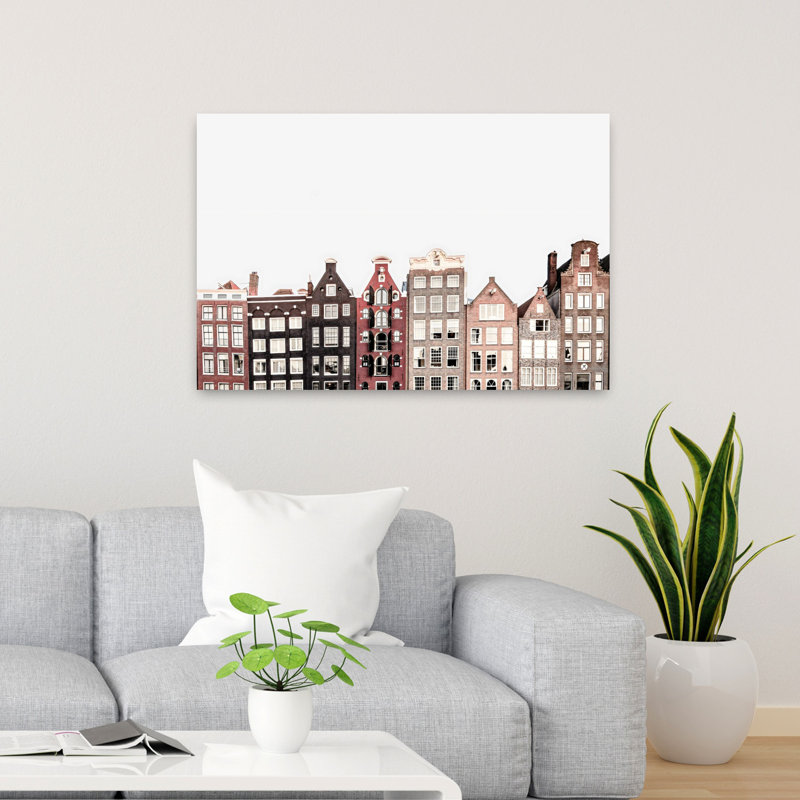 Art mural contemporain Amsterdam, H 24 po x l 36 po