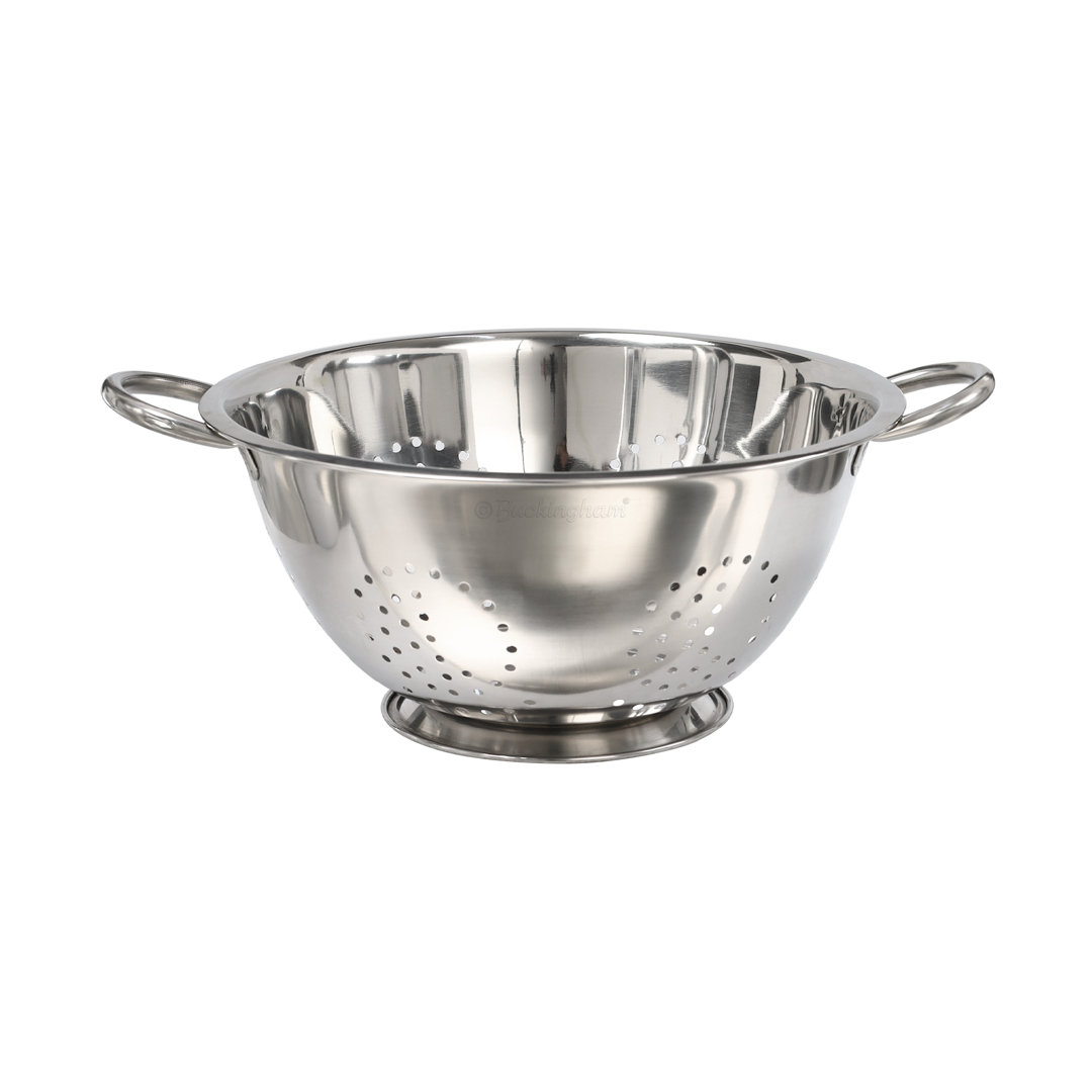 Buckingham Stainless Steel Colander Strainer for Rice Pasta Spaghetti Noodles Vegetables Cooking