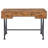 Antique Nutmeg And Black 3-Drawer Writing Desk