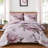 7-Piece Large-Scale Floral Comforter Set Vintage Botanical Print Duvet Cover Set Bed in a bag-122608132-122608128