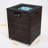 Wicker Fire Pit With Glass Wind Guard