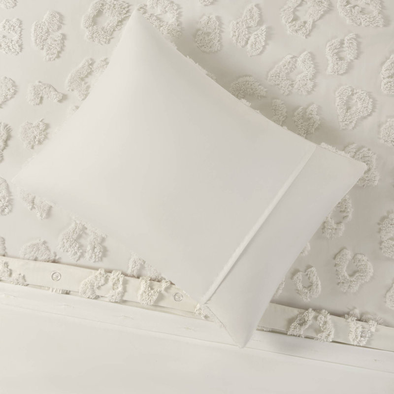 Larissa Animal Chenille Duvet Cover Set, Twin / Twin XL Duvet Cover + 1 Standard Sham