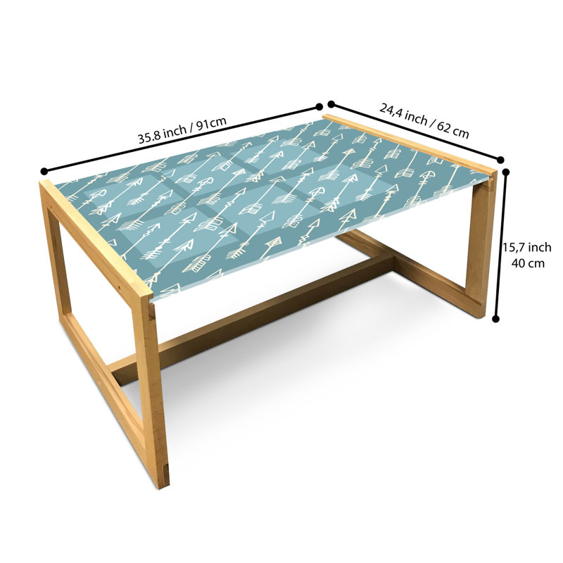 Jacobien Sled Coffee Table, 90cm H x 62cm W x 40cm D