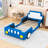 Twin Race Car-Themed Bed With Slats-2090936780
