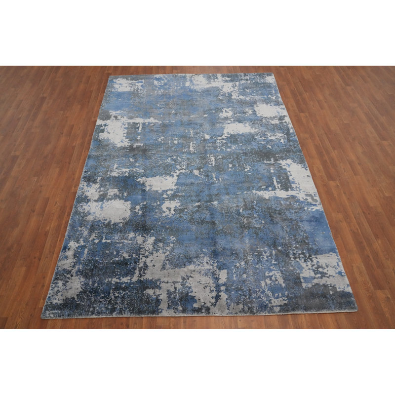Tapis bleu 7 x 10
