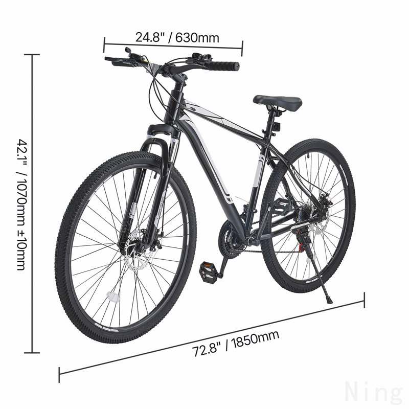 29 pouces vélo de montagne VTT Shimano 21 vitesses suspension avant à double freins à disque