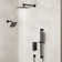 DualJetSpa Pressure-Balanced Shower System, Dual Wall Mount Showerheads with Slide Bar Handheld Spray