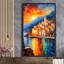 Amalfi Coast, Italy At Twilight V1 par V2 Design Co. - Peinture sur toile à cadre flottant-88028576