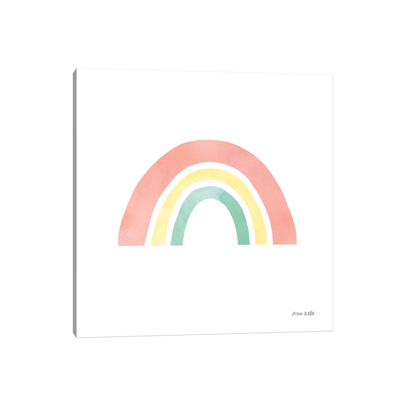 Pastel Rainbow I by Ann Kelle - Wrapped Canvas Print, 30.48 cm H x 30.48 cm W
