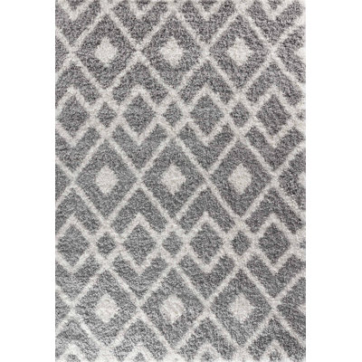 Teme Geometric Shag Area Rug