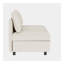 Siège sans accoudoirs pour canapé modulaire modulaire, siège de canapé convertible avec rangement, ensemble de canapé modulaire canapé-lit, combinaisons modulaires flexibles en tissu pour le salon (2 pièces)
