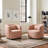 Bolton 34" W Upholstered Swivel Barrel Chair-472380532