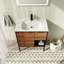 Ensemble de meuble-lavabo simple 29,37 "Demetrina