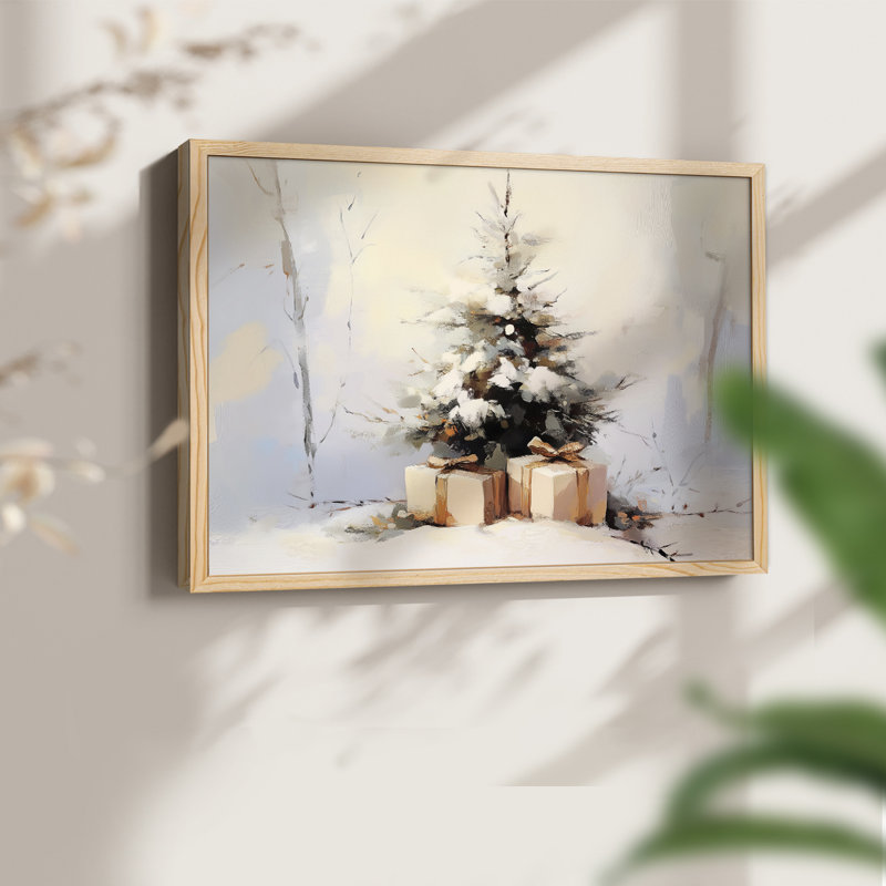 Art de Noël - CML III - Reproduction encadrée - Restickable, H 8 po x l 10 po, Naturel