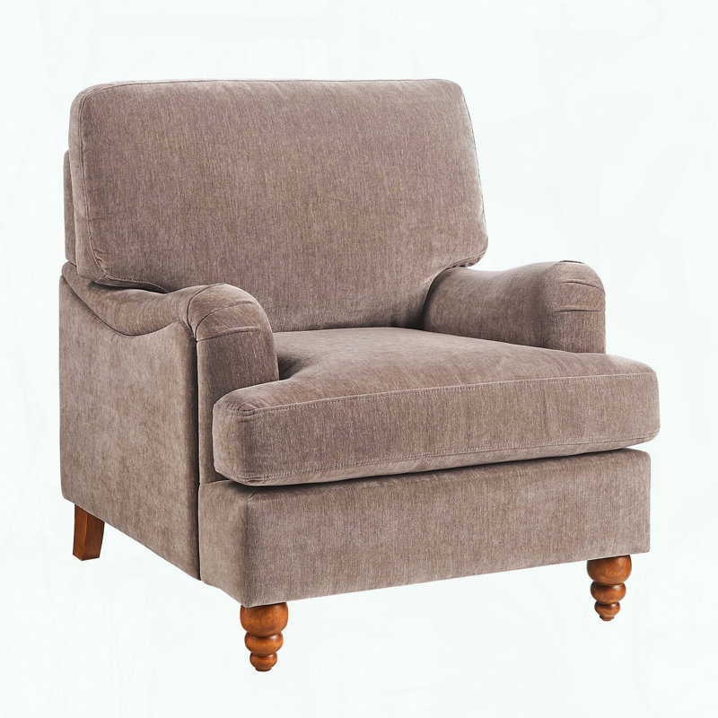 Chaise avec accoudoirs Candor, Brun