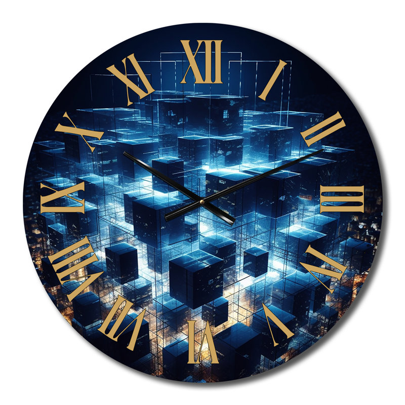Horloge murale 3D Cityscape, Petit