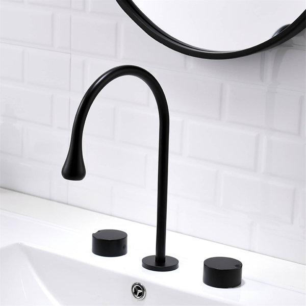 KIKO HOME Widespread 2-handle Bathroom Faucet | Wayfair Widespread 2-handle Bathroom Faucet