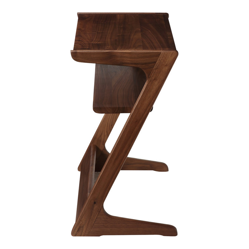 Silhouette Solid Wood End Table, Natural Walnut