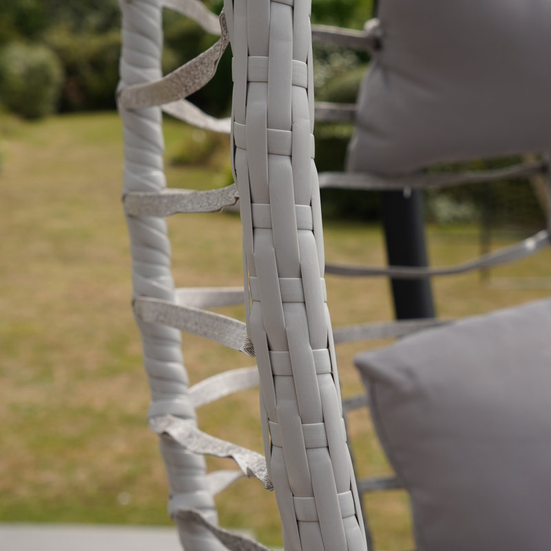 Wilton Hanging Swing Single Egg Pod Chair, Dark Grey
