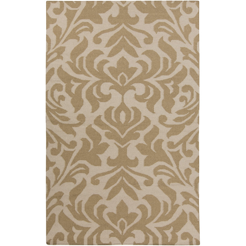 Perrysburg Wool Floral Indoor Rug, Rectangle 3'6" x 5'6"