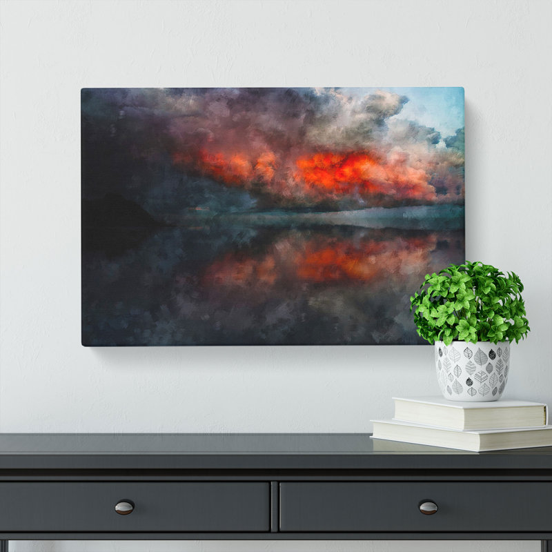 Storm Approaching - Wrapped Canvas Painting, 60cm H x 91cm W x 3cm D