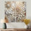 Minimalisme beige Dahlia I - art mural traditionnel