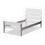 Lit plateforme simple en bois massif Rabia