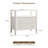 27" Fluted Nightstand Set of 2 with Charging Station, 2 Drawer Bedside Tables with Open Shelf, Organic Modern End Tables with Solid Wood Legs for Bedroom, Living Room & Apartment-120830560-121591851