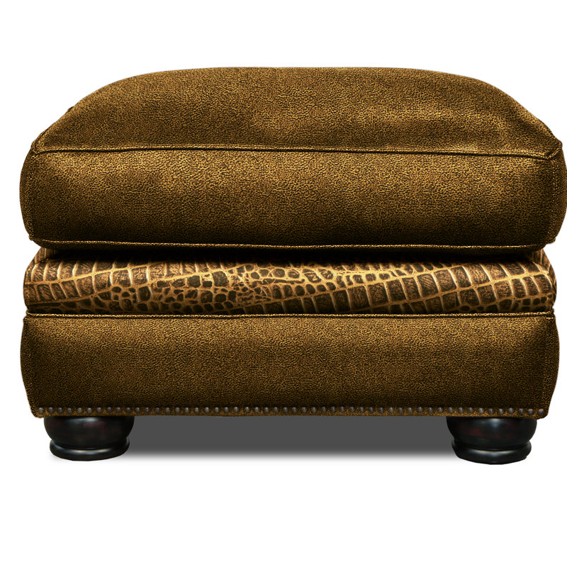 Bethesda Leather Ottoman, Espresso, Yes, Polo (Maestro Artisano)