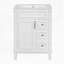Meuble-lavabo 24 po avec lavabo en céramique, petite armoire de salle de bain moderne, 2 tiroirs et tablette réglable-736108868-737589922