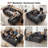 Modular 4-piece Cloud Sectional Sofa With 27.6" Extra Deep Seats, 111”w Reversible Couches With Ottoman-513512308