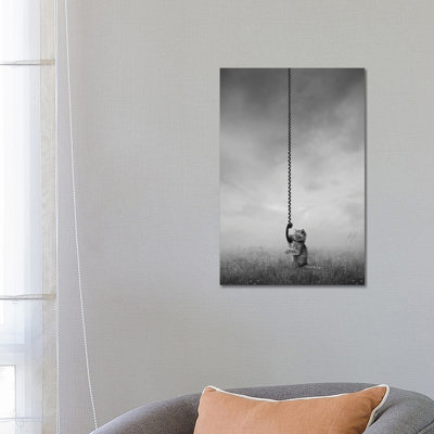 Phone Home by Kathrin Federer - Wrapped Canvas Print