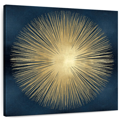 Sunburst Gold On Blue I