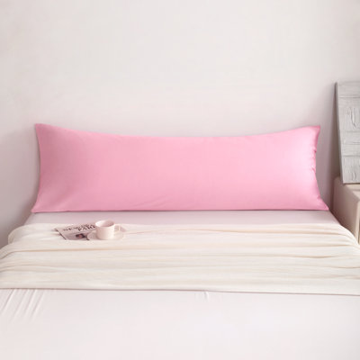 Housse de coussin 100% coton doux et respirant, housse pour coussin de fermeture à enveloppe, 20 po x 54 po, paquet de 1