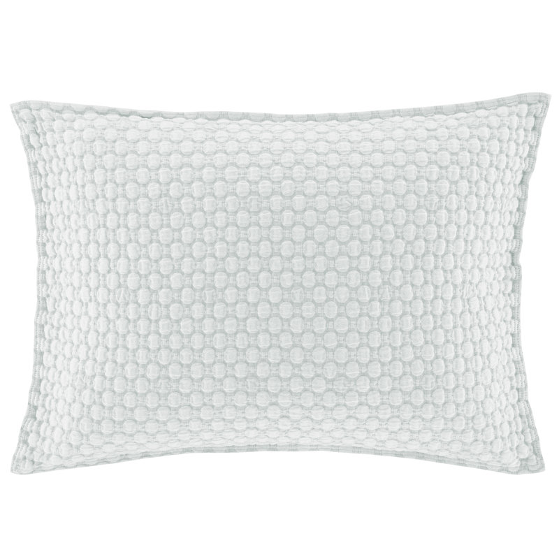 Lodi Matelasse Sham, Standard, Sky