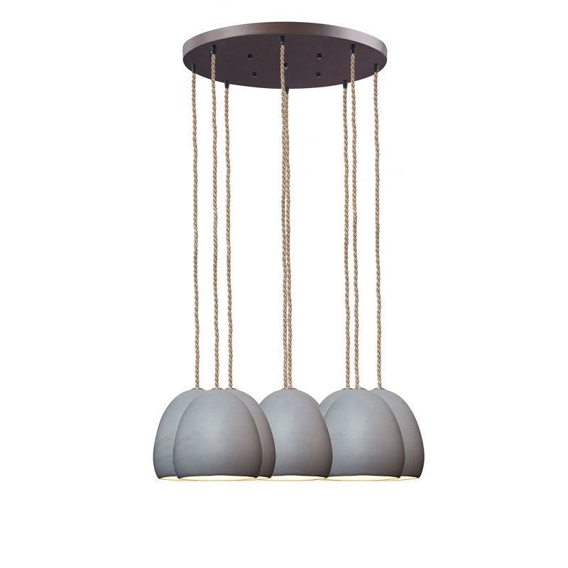 Lustre en dôme à 8 lumières Clay, DEL, H 100 po