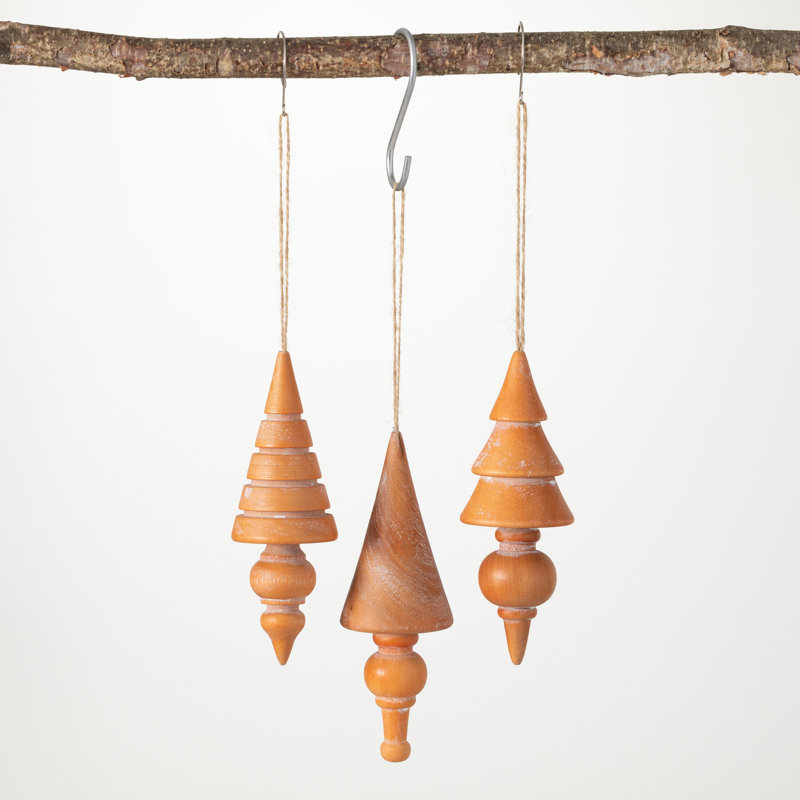 3 Piece Morethampstead Tree Holiday Shaped Ornament Set
