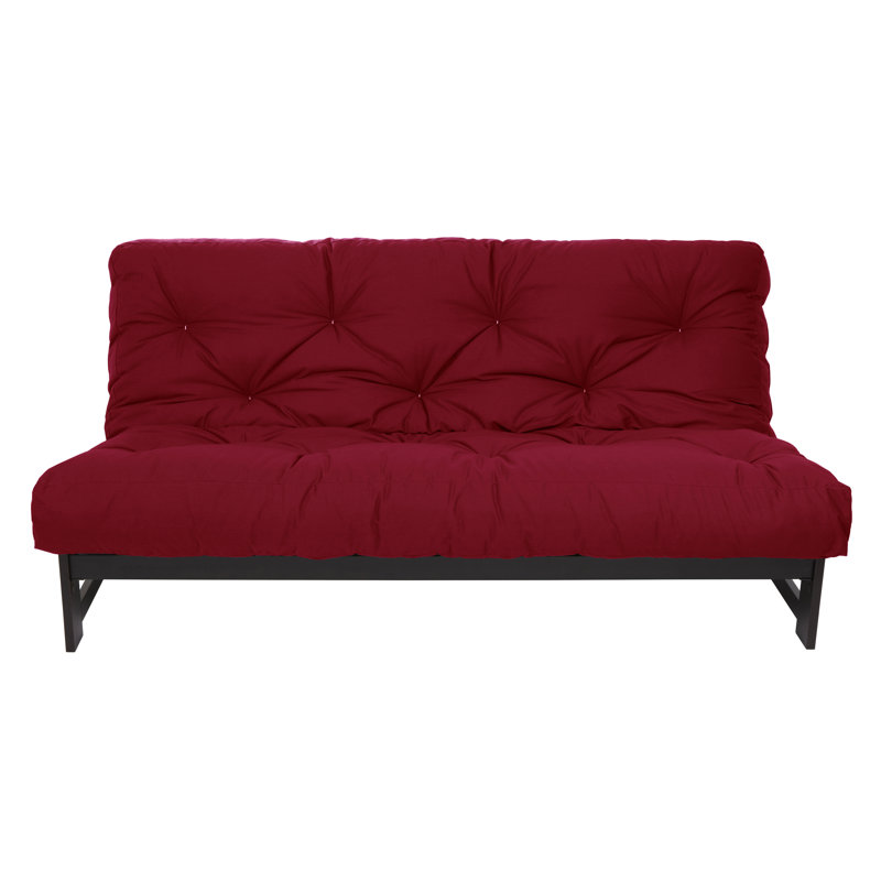 Matelas de futon en mousse froide Harding, Rouge, 10"
