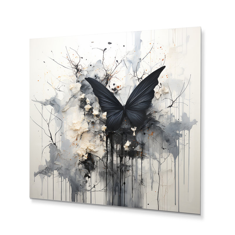 Magie minimalisme fée I - art mural fées en métal, H 30 po x l 30 po x P 1 po