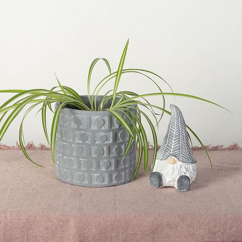 Cache pot de ciment