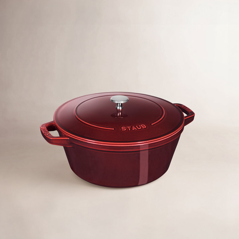 La Cocotte Stackable Set Large, Cast Iron, Grenadine