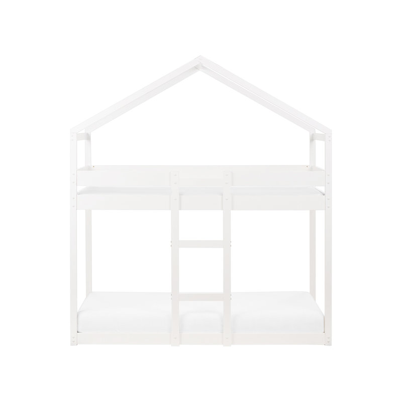 Flandria Solid Wood Bed, White