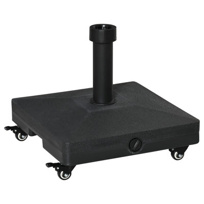 2.5kg Plastic Free Standing Umbrella Base with Wheels