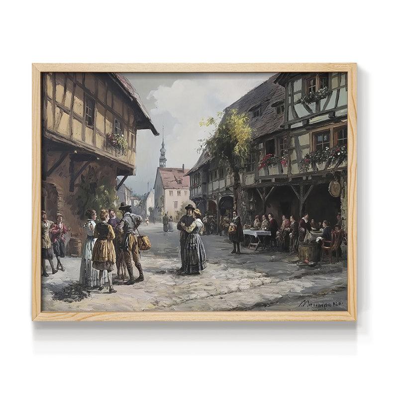 Landscape Series-CLXXVII -Framed Print - Restickable, Naturel, H 16 po x l 20 po