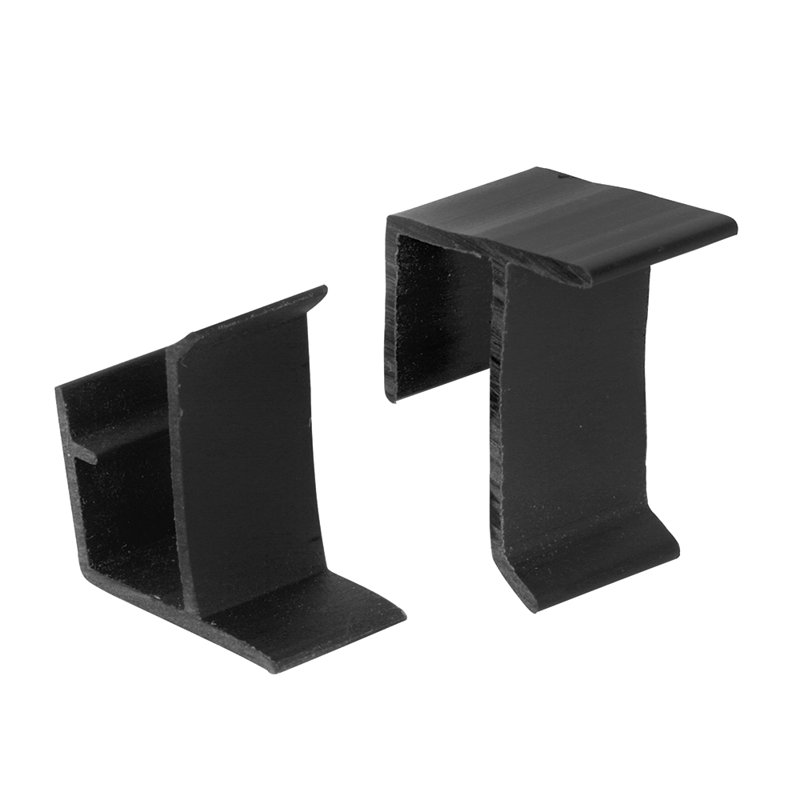 Pinces de retenue d'écran Prime-Line, pour cadre d'écran 3/8 po, plastique, noir (4 ensembles)