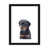 Papier encadré noir